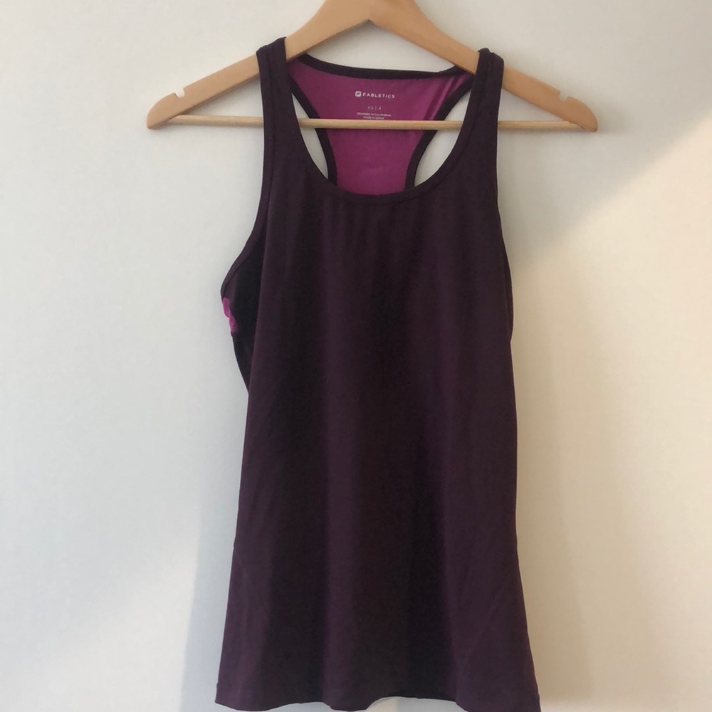 Fabletic maroon/pink workout top